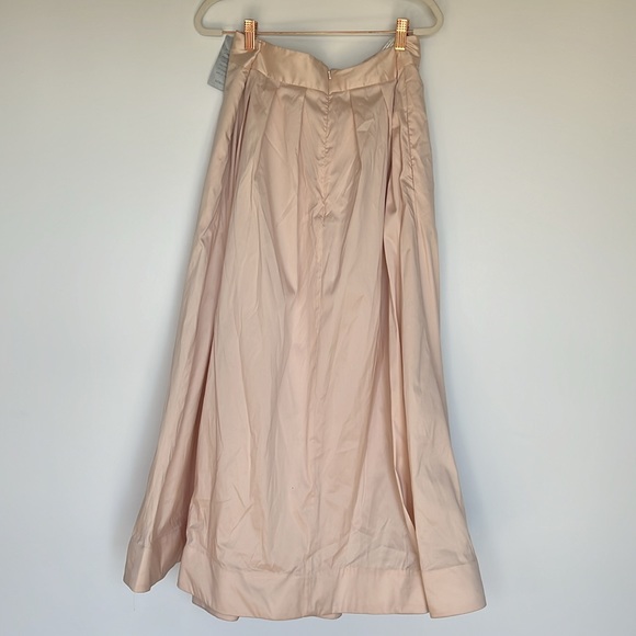 New Monique Lhuillier Salene blush taffeta skirt - Picture 8 of 10